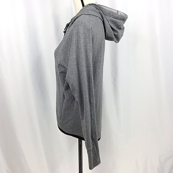Athleta Sentry Anorak Hoodie Sweatshirt Womens Size XS Gray Full Zip Thumbholes - Picture 4 of 10
